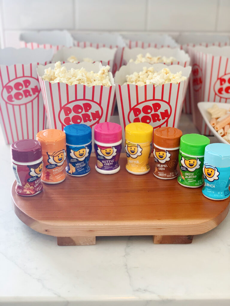 popcorn and popcorn seasonings and flavors. 