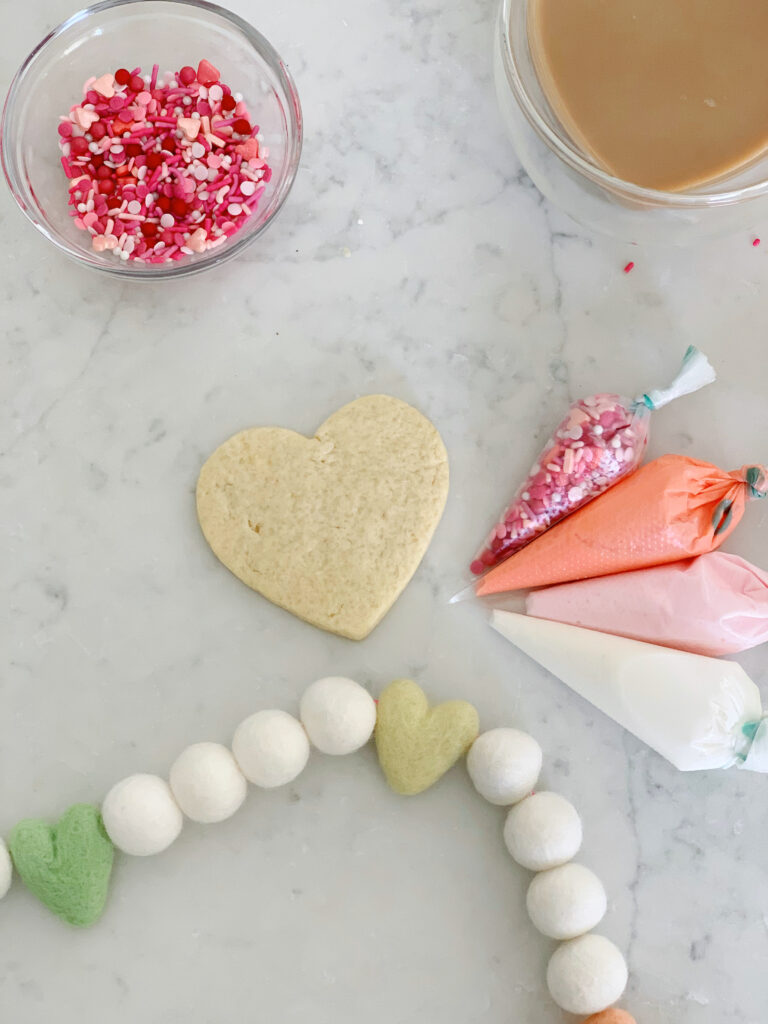 sugar cookie and piping bags